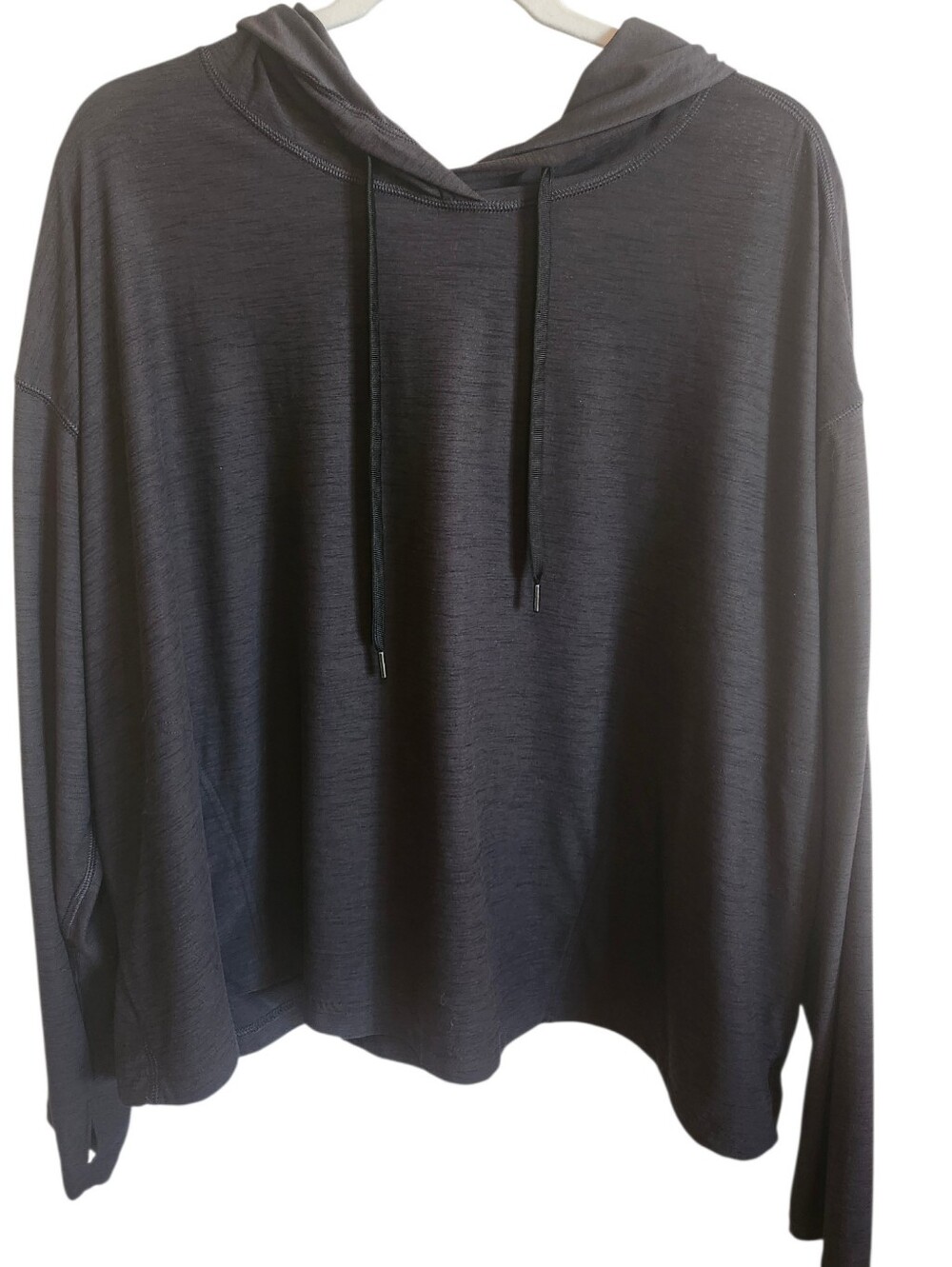 Old Navy Active Breathe ON Thumbhole Long Sleeve Hoodie Charcoal Gray Size 3X